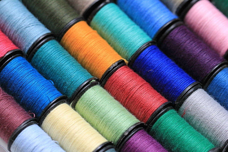 color, colorful, craft, creative, handmade, hobby, homemade, leisure, material, needlework, sewing, stitching, string, thread, yarn, HD wallpaper