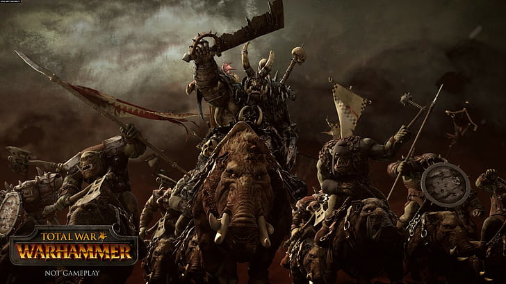 Orcos, Total War: Warhammer, Warhammer, Fondo de pantalla HD