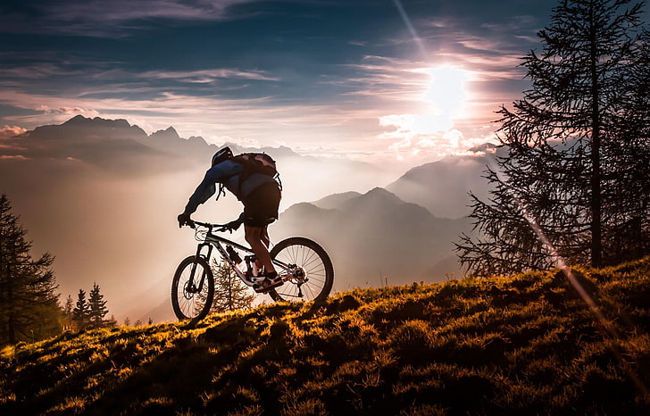 natur, cykel, mountainbikes, HD tapet
