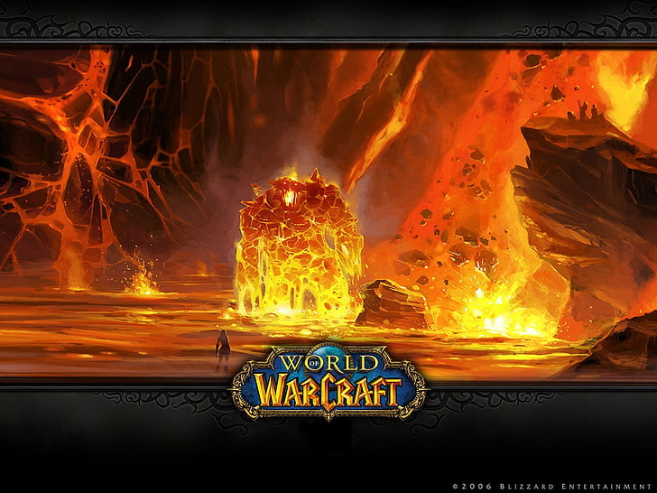 Blizzard Molten Core World of Warcraft-「Molten Core」壁紙（ワイドスクリーン）ビデオゲームWorld of Warcraft HDアート、すごい、warcraftの世界、Blizzard、warcraft、Molten Core、 HDデスクトップの壁紙