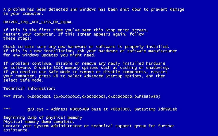 ошибка Microsoft Windows синий экран смерти 1920x1200 Технология Windows HD Art, ошибка Microsoft Windows, HD обои
