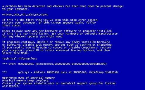 błąd Microsoft Windows niebieski ekran śmierci 1920x1200 Technologia Windows HD Art, błąd, Microsoft Windows, Tapety HD HD wallpaper