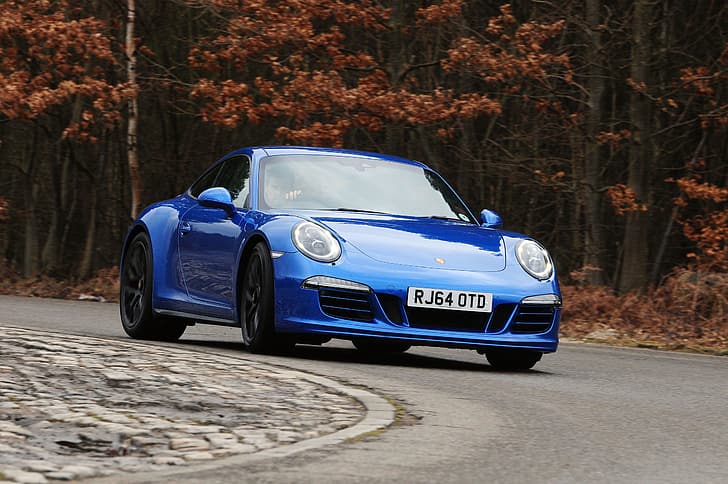 carro, azul, 911, Porsche, Coupe, Carrera 4 GTS, HD papel de parede