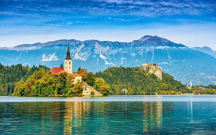 탁상용 3840 × 2400를위한 슬로베니아 사진 풍경 벽지 Hd에있는 호수 Bled, HD 배경 화면
