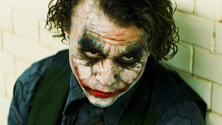 Joker, Heath Ledger, The Dark Knight, HD wallpaper