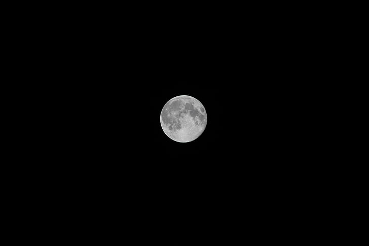 Луна, космос, HD тапет