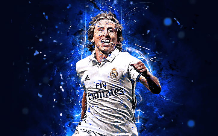 Soccer, Luka Modrić, Croatian, Luka Modric, Real Madrid C.F., HD wallpaper