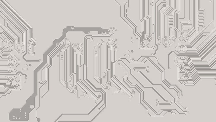 matrix illustration, minimalism, circuitry, HD wallpaper