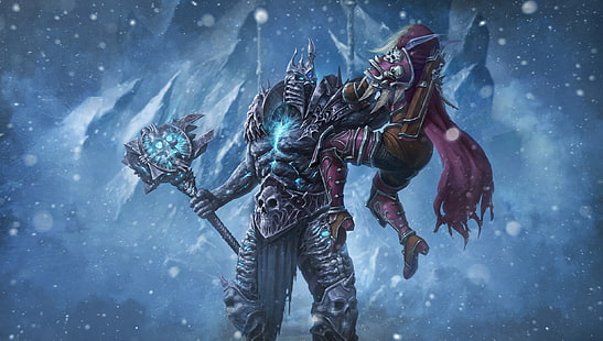  Warcraft, World Of Warcraft, Lich King, Sylvanas Windrunner, HD wallpaper HD wallpaper