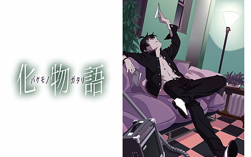 Anime, Monogatari (Series), Koyomi Araragi, Koyomimonogatari, HD wallpaper HD wallpaper