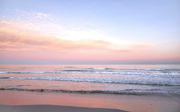 Sunrise Sea Shore Waves Paisaje Imágenes de alta resolución, playas, alta, imágenes, paisaje, resolución, orilla, amanecer, olas, Fondo de pantalla HD