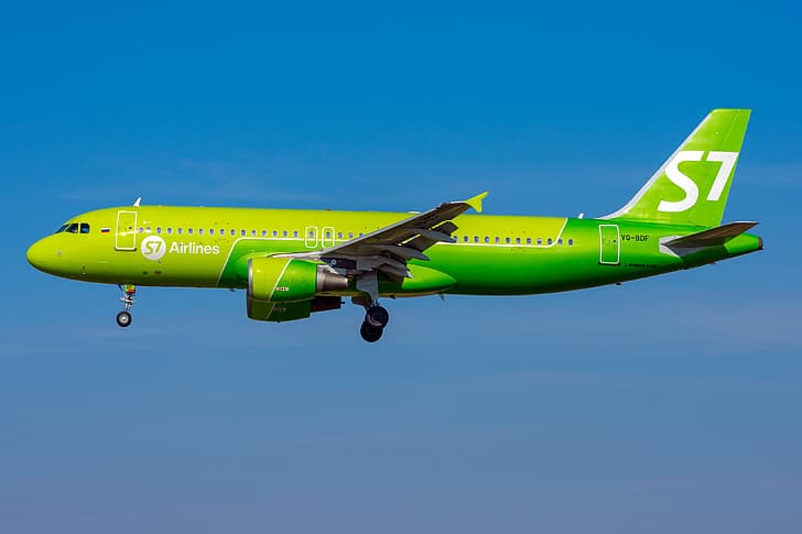 Airbus, Siberia Airlines, A320-200, HD тапет