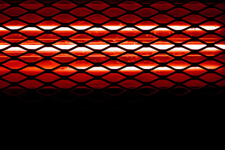 سخان الفضاء الأشعة تحت الحمراء ، شبكة ، الضوء ، الظلام، خلفية HD