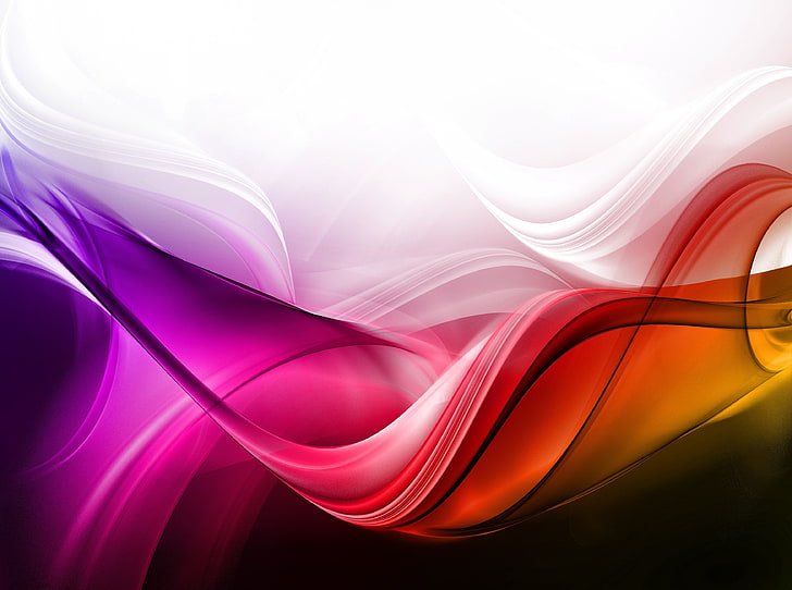 abstract wallpaper, waves, background, colorful, lines, HD wallpaper