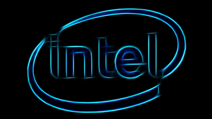 Intel, logo, Fondo de pantalla HD