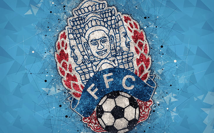 Soccer, Cambodia National Football Team, Cambodia, Emblem, Logo, HD wallpaper