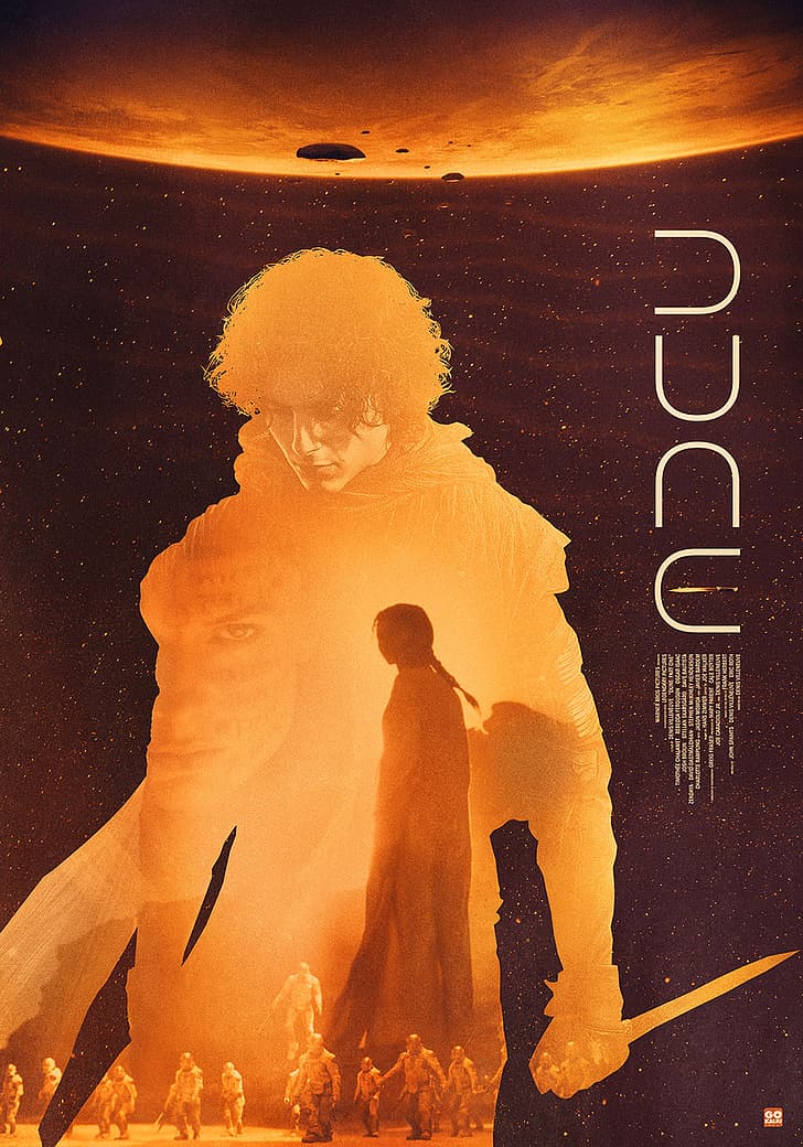 Dune (film), locandina del film, Sfondo HD, sfondo telefono
