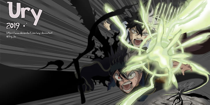 Anime, Schwarzklee, Asta (Schwarzklee), Yuno (Schwarzklee), HD-Hintergrundbild