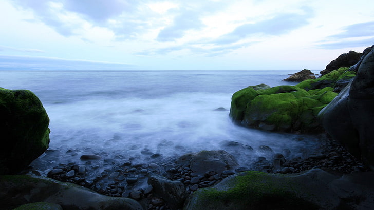 ธรรมชาติทิวทัศน์ทะเลน้ำชายฝั่งท้องฟ้า, วอลล์เปเปอร์ HD