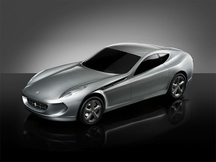 Ferrari Concepts Silver, ferrari, concepts, cars, HD wallpaper