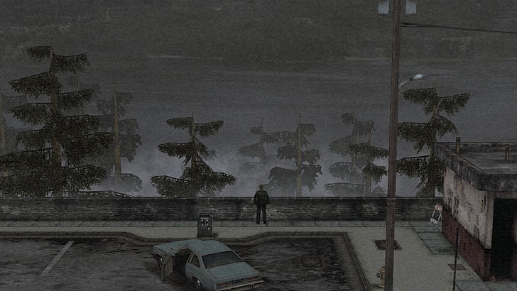 ภาพวาดรถเก๋งสีเทา Silent Hill 2 เจมส์ซันเดอร์แลนด์วิดีโอเกม, วอลล์เปเปอร์ HD
