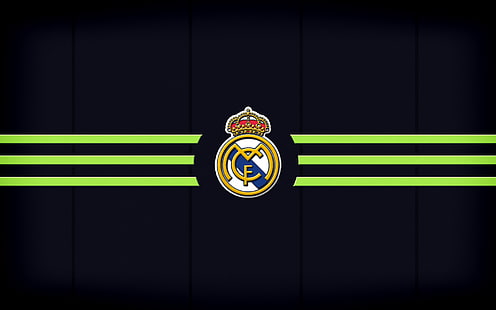 für Computer echtes Madrid, einfaches Logo, HD-Hintergrundbild HD wallpaper
