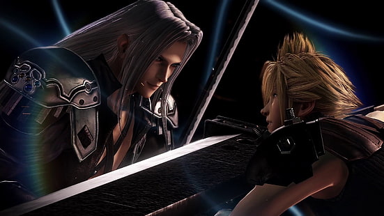 Final Fantasy, Dissidia Final Fantasy NT, Cloud Strife, Sephiroth (Final Fantasy), Wallpaper HD HD wallpaper
