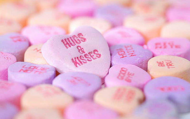 Hugs and Kisses, hugs, heart, message, love-haerts, love, kisses, HD wallpaper