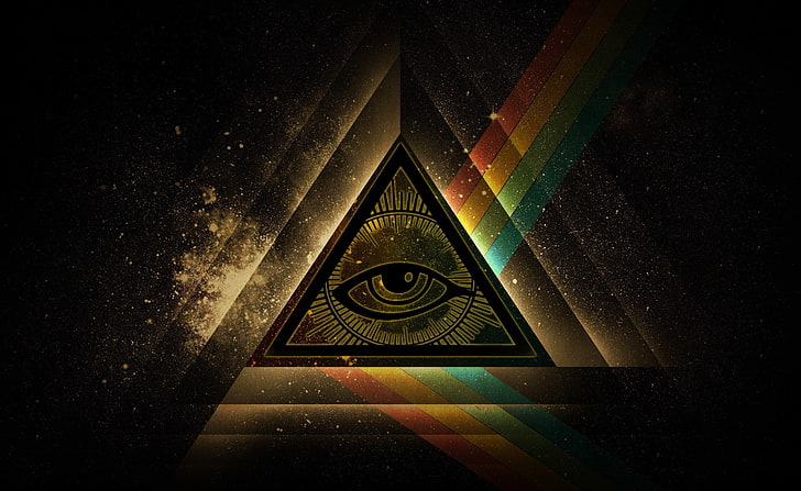 All Seeing Eye, Eye of Providence-logotypen, Aero, Creative, HD tapet