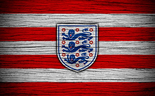 サッカー、イングランドナショナルフットボールチーム、エンブレム、イングランド、ロゴ、 HDデスクトップの壁紙 HD wallpaper