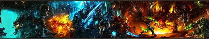 World of Warcraft: Wrath of the Lich King, World of Warcraft, Arthas, videospel, Videospelkonst, HD tapet