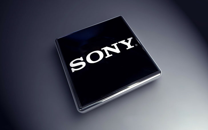 شعار سوني ، سوني ، الشعار ، العلامة التجارية، خلفية HD