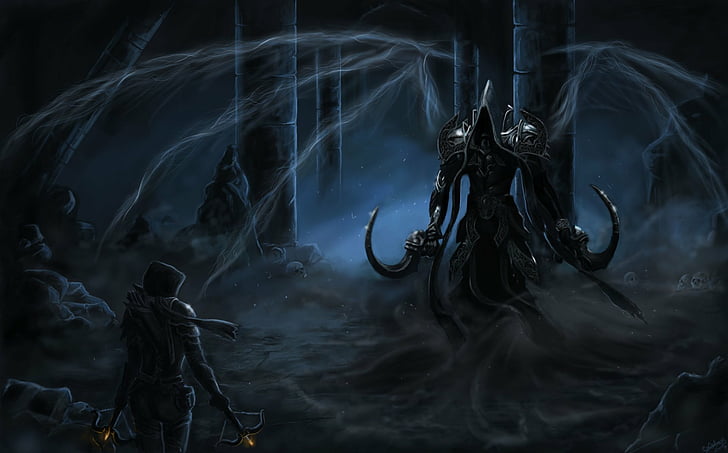 Diablo, Diablo III: Reaper Of Souls, Demon Hunter (Diablo III), Malthael (Diablo III), Wallpaper HD