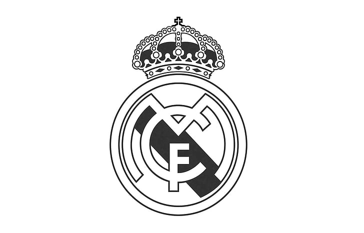Real Madrid-logotyp, Real Madrid, fotboll, HD tapet