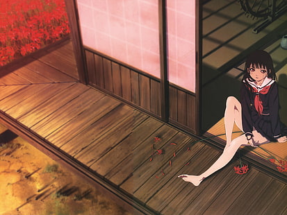 Jigoku Shoujo, anime girls, Enma Ai, HD wallpaper HD wallpaper