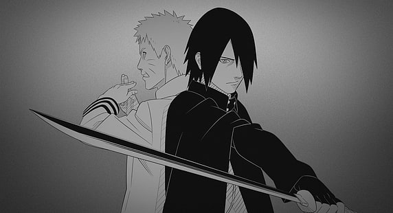 Anime, Boruto, Naruto Uzumaki, Sasuke Uchiha, HD wallpaper HD wallpaper