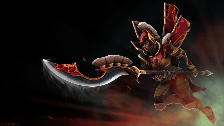 illustration du héros du jeu, commandant de la légion, dota 2, ensemble des émissaires équins, Fond d'écran HD