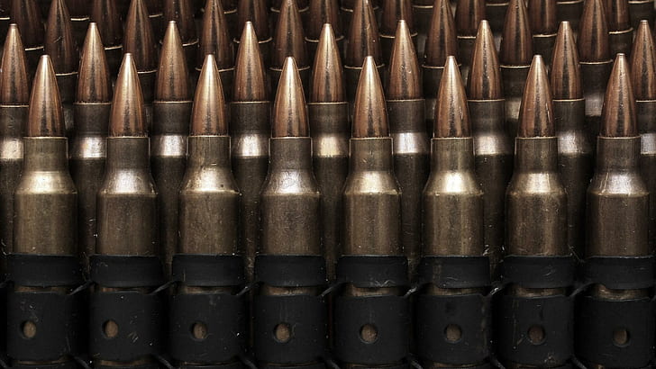 Army Of Bullets, ammunition lot, bullets, long, weapons, sniper, 3d and abstract, HD wallpaper