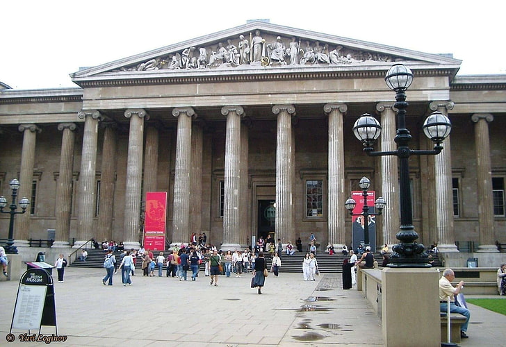 イギリス博物館、イギリス、ロンドン、イギリス、 HDデスクトップの壁紙