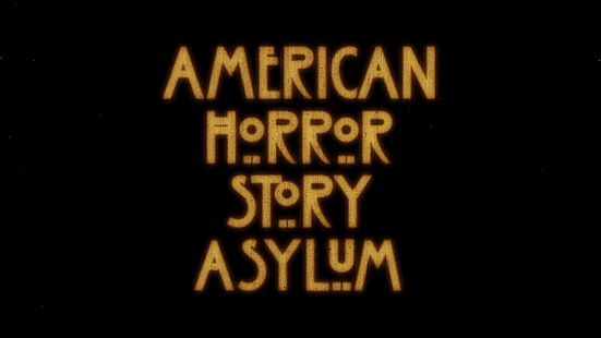 American Horror Story, serie tv, horror, testo, dark, black, Sfondo HD HD wallpaper