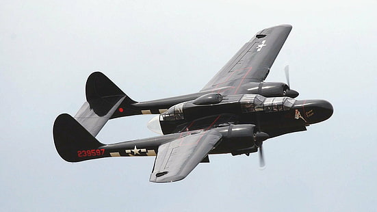 Aviones militares, Northrop P-61 Black Widow, Fondo de pantalla HD HD wallpaper
