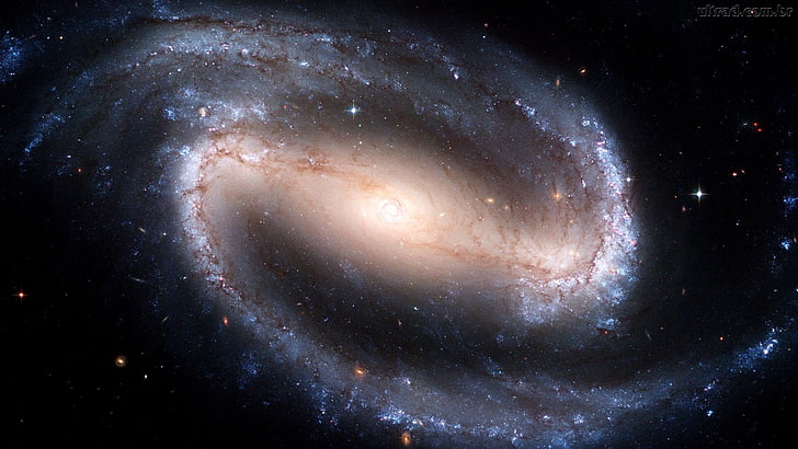 галактика, спирална галактика, космос, NGC 1300, HD тапет