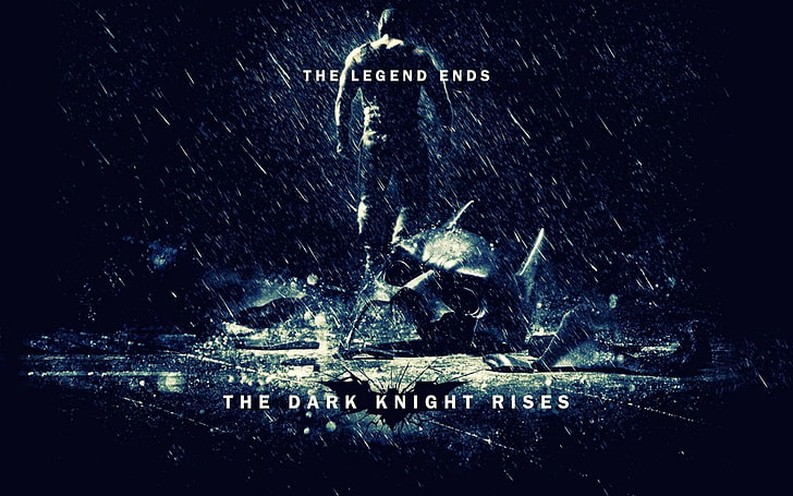 tekstil hitam dan abu-abu dan hitam dan putih, The Dark Knight Rises, Batman, Wallpaper HD