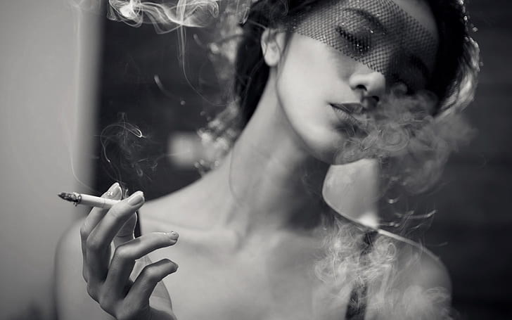 brunettes kobiety palą palić azjatów monochromatyczne papierosy welon dziewczyny palą Art Monochrome HD Art, kobiety, palić, palenie, monochromatyczne, brunetki, Azjaci, Tapety HD