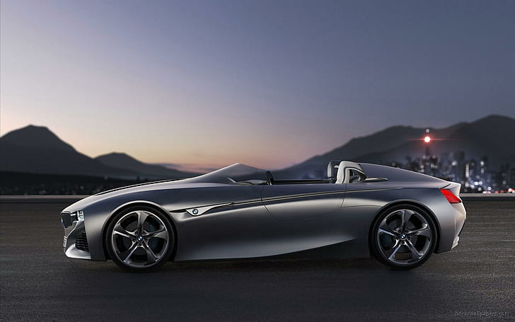 2011 BMW Vision Connected Drive Concept 3, silver cabriolet coupe koncept, 2011, koncept, vision, enhet, ansluten, bilar, HD tapet