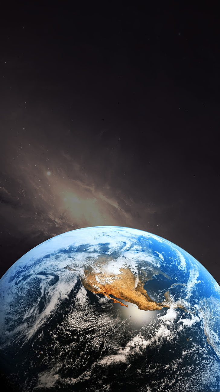 Earth Wallpaper, Weltraumkunst, Erde, Weltraum, HD-Hintergrundbild, Handy-Hintergrundbild