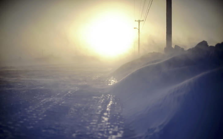 눈 겨울 햇빛 HD, 하얀 눈, 자연, 햇빛, 눈, 겨울, HD 배경 화면