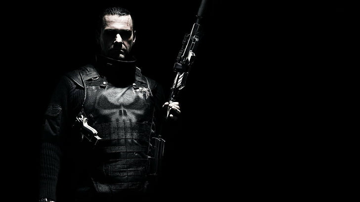 Movie, Punisher: War Zone, Black, Punisher, HD wallpaper
