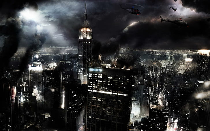 Empire State Destruction, imperium, zniszczenie, stan, kreatywność i grafika, Tapety HD