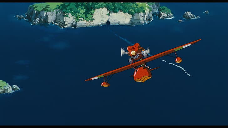 #红猪, Porco Rosso, Studio Ghibli, captura de pantalla, Fondo de pantalla HD